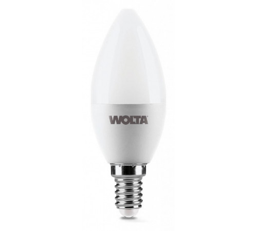 Светодиодная лампа WOLTA 7.5Вт 3000K E14 свеча матовая 25YC7.5E14