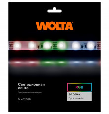 Светодиодная лента Wolta WLS5050-14,4W/RGB/24H60-01