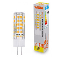 Светодиодная лампа WOLTA 7Вт 3000K G4 кукуруза матовая WSTD-JC-220V7W3KG4-C