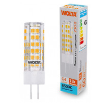 Светодиодная лампа WOLTA 7Вт 6500K G4 кукуруза матовая WSTD-JC-220V7W6KG4-C