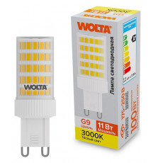 Светодиодная лампа WOLTA 11Вт 3000K G9 кукуруза матовая WSTD-JCD-11W3KG9-C