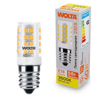 Светодиодная лампа WOLTA 5Вт 3000K E14 кукуруза матовая WSTD-JCD-5W3KE14-C
