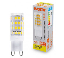 Светодиодная лампа WOLTA 5Вт 3000K G9 кукуруза матовая WSTD-JCD-5W3KG9-C