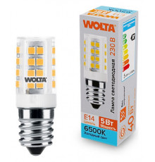 Светодиодная лампа WOLTA 5Вт 6500K E14 кукуруза матовая WSTD-JCD-5W6KE14-C