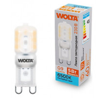 Светодиодная лампа WOLTA 5Вт 6500K G9 матовая WSTD-JCD-5W6KG9-P