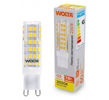Светодиодная лампа WOLTA 7Вт 3000K G9 кукуруза матовая WSTD-JCD-7W3KG9-C