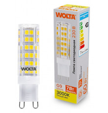 Светодиодная лампа WOLTA 7Вт 3000K G9 кукуруза матовая WSTD-JCD-7W3KG9-C