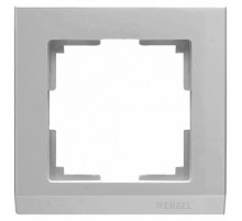 Рамка Werkel Stark на 1 пост черный WL04-Frame-01-silver/black 4690389048838