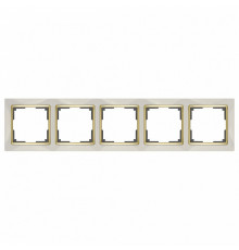 Рамка Werkel Snabb на 5 постов слоновая кость/золото WL03-Frame-05-ivory/GD 4690389083945