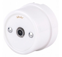 ТВ розетка Werkel Retro белая WL18-02-05 4690389100659
