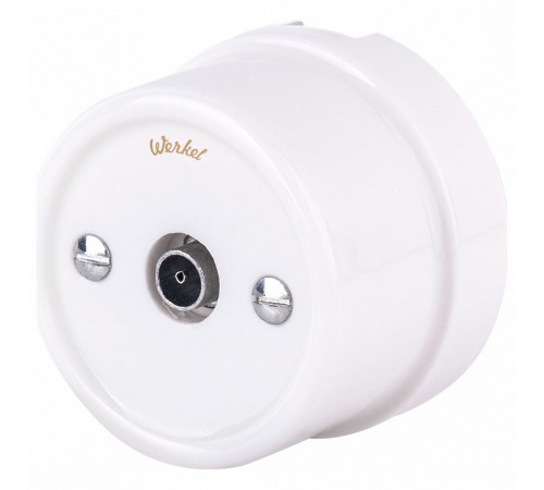 ТВ розетка Werkel Retro белая WL18-02-05 4690389100659 ТВ розетка Werkel Retro белая WL18-02-05 4690389100659