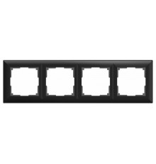 Рамка Werkel Aluminium на 4 поста алюминий черный WL11-Frame-04 4690389110474