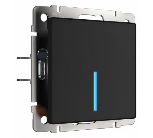 Сенсорный выключатель одноклавишный с функцией Wi-Fi Werkel черный W4510608 4690389171185 Сенсорный выключатель одноклавишный с функцией Wi-Fi Werkel черный W4510608 4690389171185