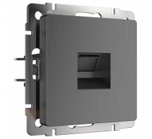 Розетка Ethernet RJ-45 Werkel графит рифленый W1181004 4690389158674