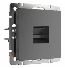 Розетка Ethernet RJ-45 Werkel графит рифленый W1181004 4690389158674