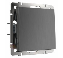 Выключатель одноклавишный проходной Werkel графит рифленый W1112004 4690389158391