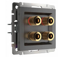 Акустическая розетка Werkel (графит рифленый) W1185004 4690389158698
