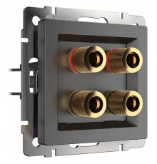 Акустическая розетка Werkel (графит рифленый) W1185004 4690389158698