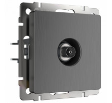 ТВ-розетка оконечная Werkel графит рифленый W1183004 4690389158681