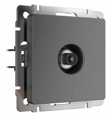 ТВ-розетка оконечная Werkel графит рифленый W1183004 4690389158681