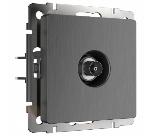 ТВ-розетка оконечная Werkel графит рифленый W1183004 4690389158681 ТВ-розетка оконечная Werkel графит рифленый W1183004 4690389158681