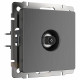 ТВ-розетка оконечная Werkel графит рифленый W1183004 4690389158681