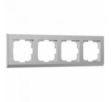 Рамка на 4 поста Werkel Stark серебряный W0041806 4690389161902