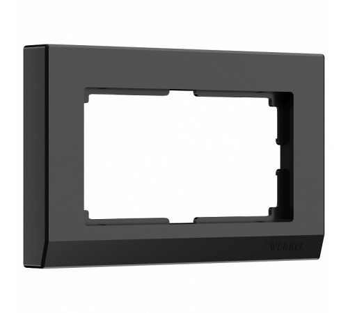 Рамка Werkel Stark для двойной розетки черный W0081808 4690389162107 Рамка Werkel Stark для двойной розетки черный W0081808 4690389162107