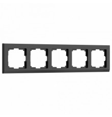 Рамка на 5 постов Werkel Stark черный W0051808 4690389161957