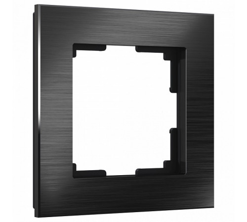 Рамка Werkel Aluminium на 1 пост черный алюминий W0011708 4690389157981 Рамка Werkel Aluminium на 1 пост черный алюминий W0011708 4690389157981