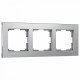 Рамка на 3 поста Werkel Aluminium алюминий W0031706 4690389158063