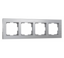 Рамка на 4 поста Werkel Aluminium алюминий W0041706 4690389158070