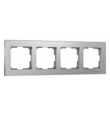 Рамка на 4 поста Werkel Aluminium алюминий W0041706 4690389158070