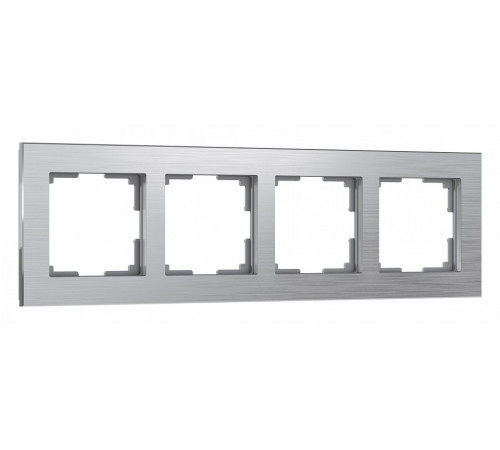 Рамка на 4 поста Werkel Aluminium алюминий W0041706 4690389158070