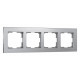 Рамка на 4 поста Werkel Aluminium алюминий W0041706 4690389158070
