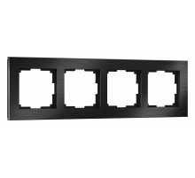 Рамка Werkel Aluminium на 4 поста алюминий черный W0041708 4690389158124