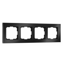 Рамка Werkel Aluminium на 4 поста алюминий черный W0041708 4690389158124