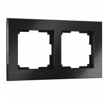 Рамка Werkel Aluminium на 2 поста черный алюминий W0021708 4690389158056