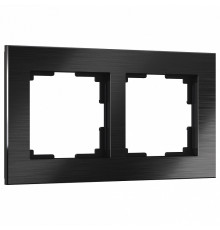 Рамка Werkel Aluminium на 2 поста черный алюминий W0021708 4690389158056