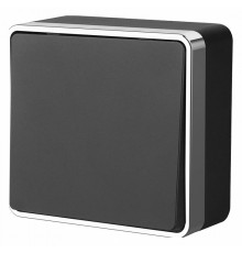 Выключатель одноклавишный Werkel Gallant черный/хром W5012035 4690389164101