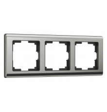 Рамка на 3 поста Werkel Metallic глянцевый никель W0031602 4690389159053