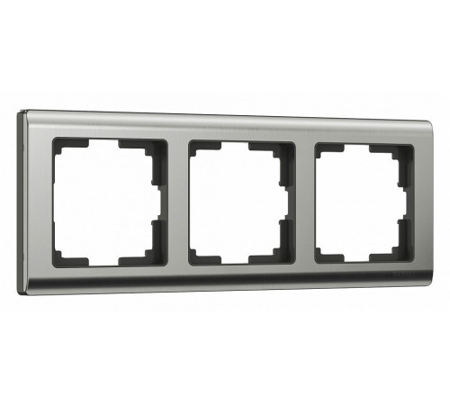 Рамка на 3 поста Werkel Metallic глянцевый никель W0031602 4690389159053