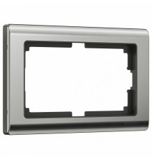 Рамка Werkel Metallic для двойной розетки глянцевый никель W0081602 4690389159077
