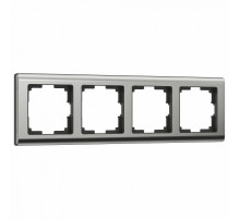 Рамка на 4 поста Werkel Metallic глянцевый никель W0041602 4690389159046