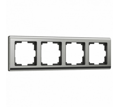 Рамка на 4 поста Werkel Metallic глянцевый никель W0041602 4690389159046