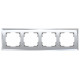 Рамка на 4 поста Werkel Diamant зеркальный W0041220 4690389158858