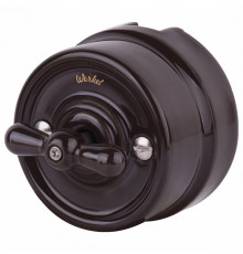 Переключатель Werkel одноклавишный Retro коричневый W5612014 4690389166723
