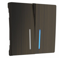 Набор клавиш для выключателя двухклавишного Werkel с подсветкой бронзовый W1129112 4690389161674