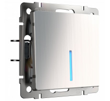 Выключатель одноклавишный с подсветкой Werkel глянцевый никель W1110102 4690389157608