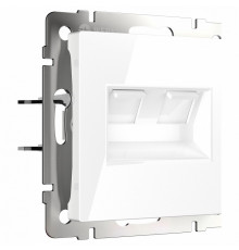 Розетка двойная Ethernet RJ-45 Werkel белый W1181101 4690389155376